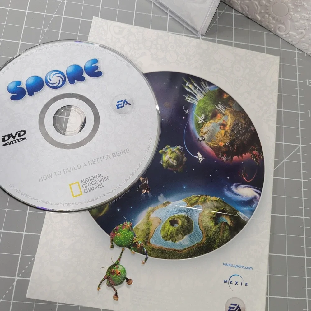 Spore Galactic Edition PC Mac‎ DVD-ROM Complete Box Set EA Maxis Nat Geo DVD